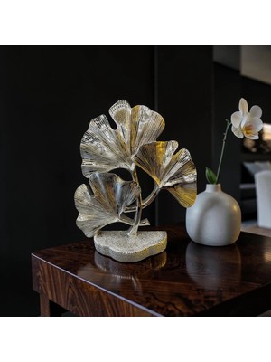 Sleep Nova Ginkgo Yaprak Tasarım Dekoratif Biblo – Şık Modern Ev Aksesuarı