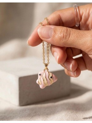 Wind Silver Mineli Balık Kolye