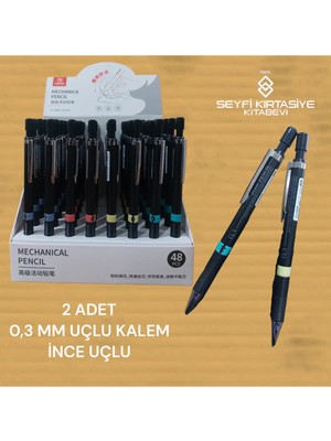 0.3 mm Versatil Uçlu Kalem 2 Adet 3001 Sarı Tek Ebat
