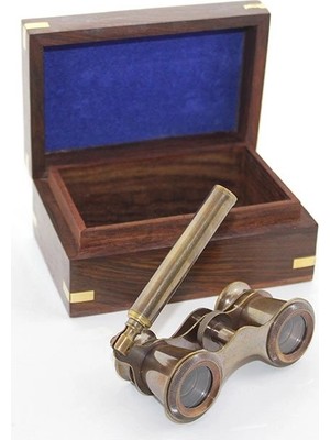 Senson Ahşap Kutulu Pirinç Dürbün 15399