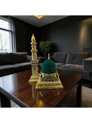 Sleep Nova Mescid-I Nebevi Yeşil Kubbe Biblo – Islami Dekoratif Masa Aksesuarı