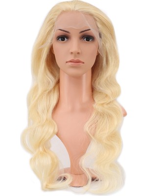 Senka Gerçek Front Lace Daalı Platin Tül Peruk / 70/75CM
