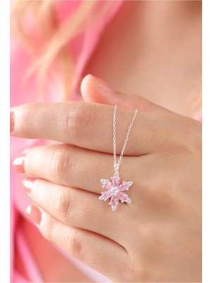 PremiumPort 925 Ayar Gümüş Unutma Beni Çiçeği Kolye, Zarif ve Şık Takı