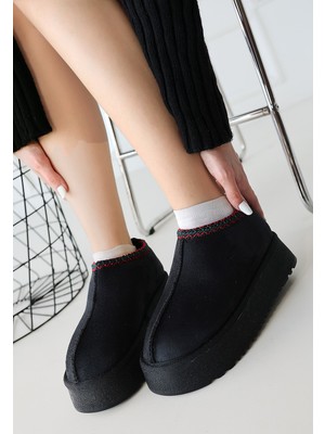 Beruflic Foyk Siyah Süet Bot Luxury Shoes