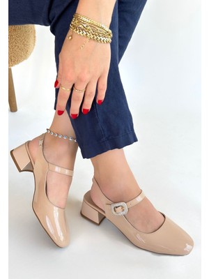 Beruflic Gowe Nude Rugan Topuklu Ayakkabı Luxury Shoes