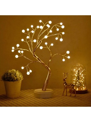 Senson Işıklı Ağaç Inci LED Dekoratif Masa Üstü LED Işık
