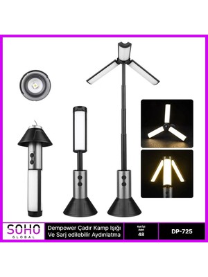 Senson Kamp Işığı Şarj Edilebilir