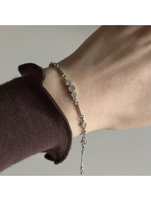 Deesse Latelier SILVER CLARA TAŞLI BİLEKLİK