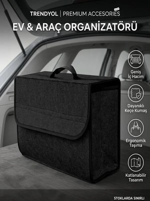 Ankaflex Araba Araç Oto Bagaj Düzenleyici Araç Içi Organizer Araba Aksesuar Bagaj Çantası Oto Organizer Çantası