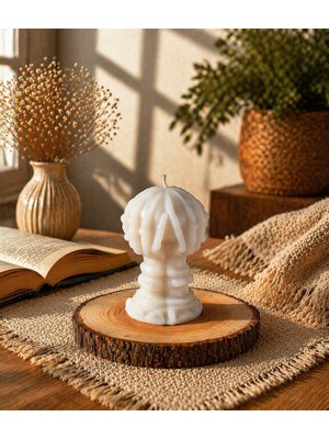 En Art Cadı Eli Figürlü Kokulu Mum | Çilek Aromalı Soya Parafin El Yapımı Dekoratif Mum (Renk Seçenekli)