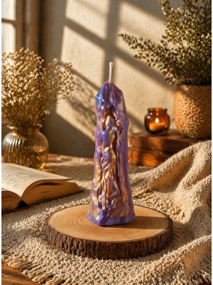 En Art Soyut Kadın Figürlü Mum – El Yapımı Soya Parafin Dekoratif Mum (Aromasız, Renk Seçenekli)