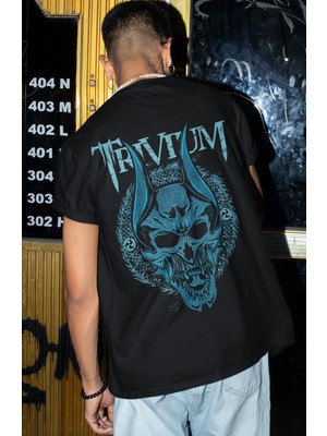 Sevbano Trivium Rock Metal Müzik Grubu Sırt Baskılı Unisex Oversize Tişört