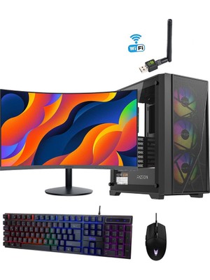Draven OFS-018 i7-7700 16GB DDR4 1TB SSD 24" Curved Monitör Ofis Bilgisayarı
