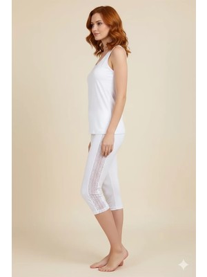 bebekokusu Şahinler Kadın Yanı Dantelli Tayt B890