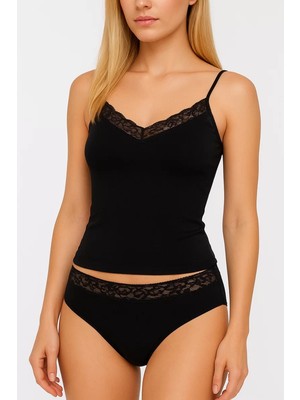 bebekokusu 2044 Dantelli Ip Askılı Bikini Tk