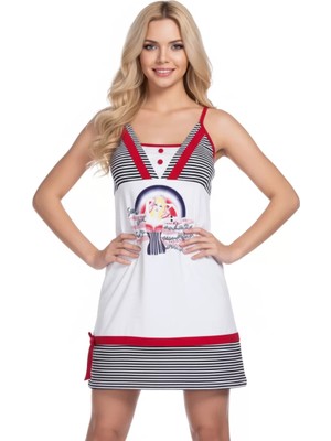 bebekokusu 2421 Berrak Bayan Cizgili Cruise Elbise