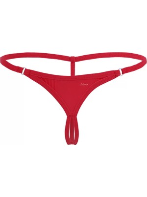 bebekokusu Halkalı Mini Büyük Beden Kırmızı Fantazi G String