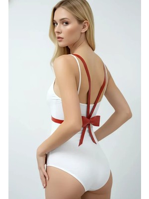 bebekokusu Kırmızı Kadın Kemer Arkası Fiyonklu Ince Deri - BRF177