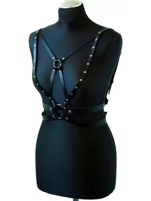 bebekokusu Seksi Deri Göğüs Harness - BRF909