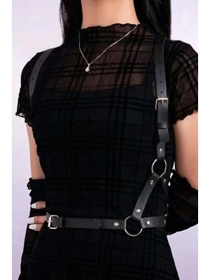 bebekokusu Elbise Üstü Şık Deri Aksesuar - BRF938