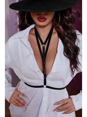 bebekokusu Boyun ve Göğüs Detaylı Lastik Harness - BRF943