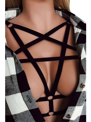 bebekokusu Seksi Göğüs Kafesli Harness