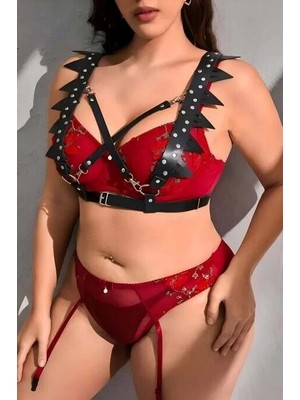 bebekokusu Fantazi Deri Seksi Göğüs Harness - BRF1166
