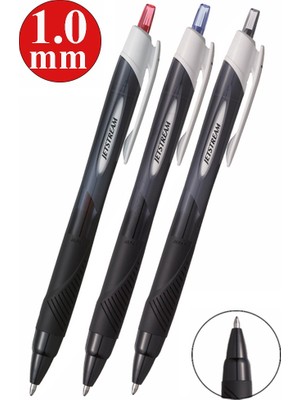 Artlantis Jel Uçlu Pilot Kalem 3 Renk Uniball Jetstream SXN-150S 1.0 mm Basmalı Pilot Kalem Roller Uçlu Likit Mürekkepli