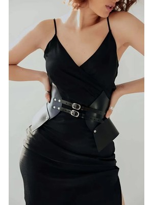 bebekokusu Deri Elbise Üzeri Kemer, Şık Elbise Kemeri - BRF1010