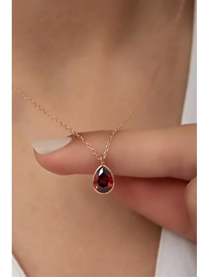 PremiumPort 925 Ayar Gümüş Damla Kolye, Zarif ve Parlak Takı Seçeneği