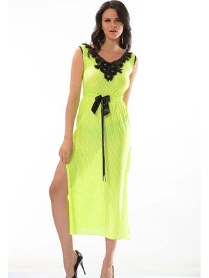 bebekokusu Limon Sarısı Dantel Gecelik - 213