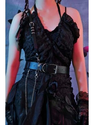 bebekokusu Omuzdan Tek Askılı Deri Harness - BRF939