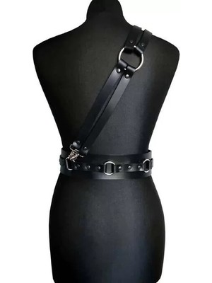 bebekokusu Deri Omuzdan Bağlamalı Bel Kemer  Harness  - BRF915