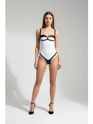 bebekokusu Siyah Harness Takım Deri Detaylı Tokalı Body - BRF1382