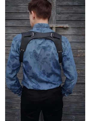 bebekokusu Erkek Deri Seksi Harness - BRFM134