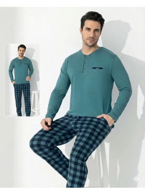 bebekokusu Boyraz 0689 Erkek Uzun Kol Penye Pijama Takımı