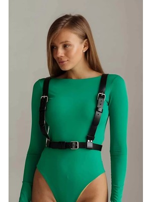bebekokusu 2 Taraflı Kullanılabilen Şık Deri Harness Kemer - BRF633