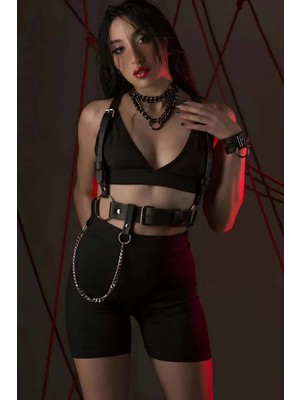 bebekokusu Fantazi Deri Omuzdan Askılı Harness - BRF1266