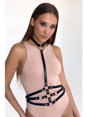 bebekokusu Deri Fantazi Giyim Ürünleri Harness - BRF761