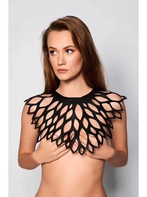 bebekokusu Damla Detaylı Şık Deri Harness Şal - BRF1407