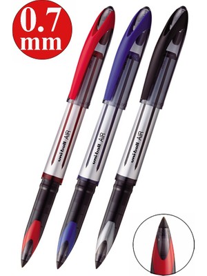 Artlantis Pilot Kalem 3 Renk Uniball Air 0.7 mm Roller Pilot Kalem UBA-188-L Broad Roller Uçlu Likit Mürekkepli Pilot Kalem