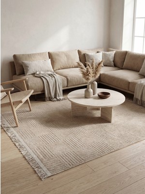 Rovigo Home Şönil, Premium,dokuma, Kaymaz Taban Iskandinav Salon Halısı-Vizon