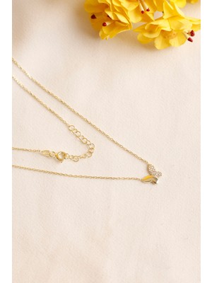 PremiumPort 925 Ayar Gümüş Kelebek Kolye, Zarif ve Şık Takı Seçeneği