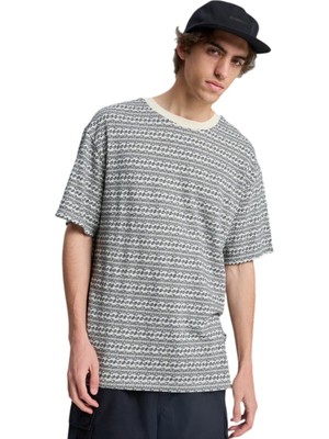 Quiksilver  Okano Jacquard Beyaz Erkek Tshirt
