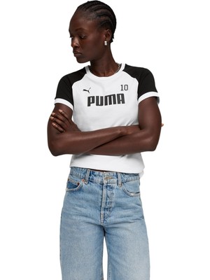 Puma Sport Ringer Beyaz Kadın Tshirt