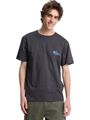 Quiksilver  Ev Barrel Parad Antrasit Erkek Tshirt