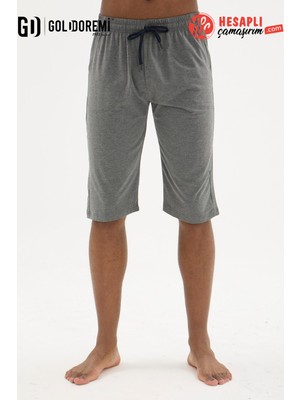 Kly 121 Premium Erkek Rahat Kesim Pamuklu Penye Mevsimlik Beli Bağcıklı Cepli Kapri