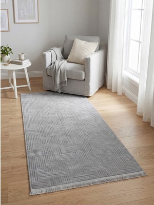 Eliana Home Şönil, Premium,dokuma, Kaymaz Taban Iskandinav Salon Halısı-Gri