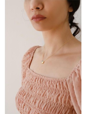 PremiumPort 925 Ayar Gümüş Üç Boyutlu M Harfli Kadın Kolye