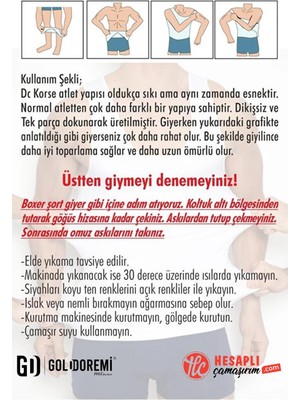 Gd Goldoremi 2030 Erkek Askılı Göbek Sıkılaştırıcı Bel Inceltici Göğüs Toparlayıcı Korse Atlet